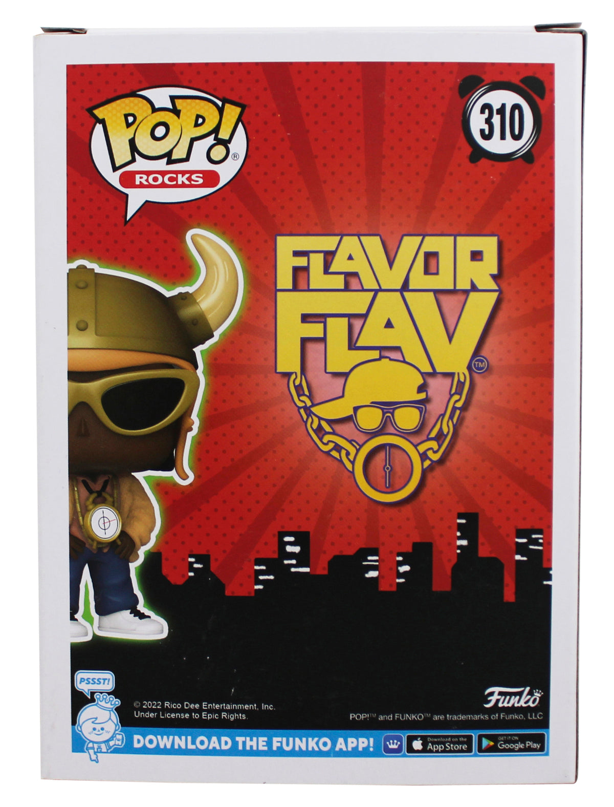 Flavor Flav Authentic Signed #310 Funko Pop Vinyl Figure BAS #BY103577