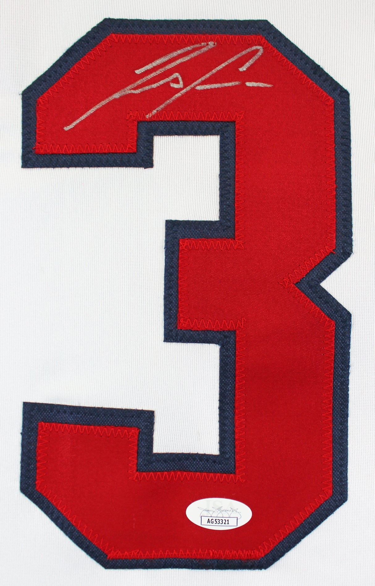 Ronald Acuna Jr. Authentic Signed White Pro Style Framed Jersey JSA 2