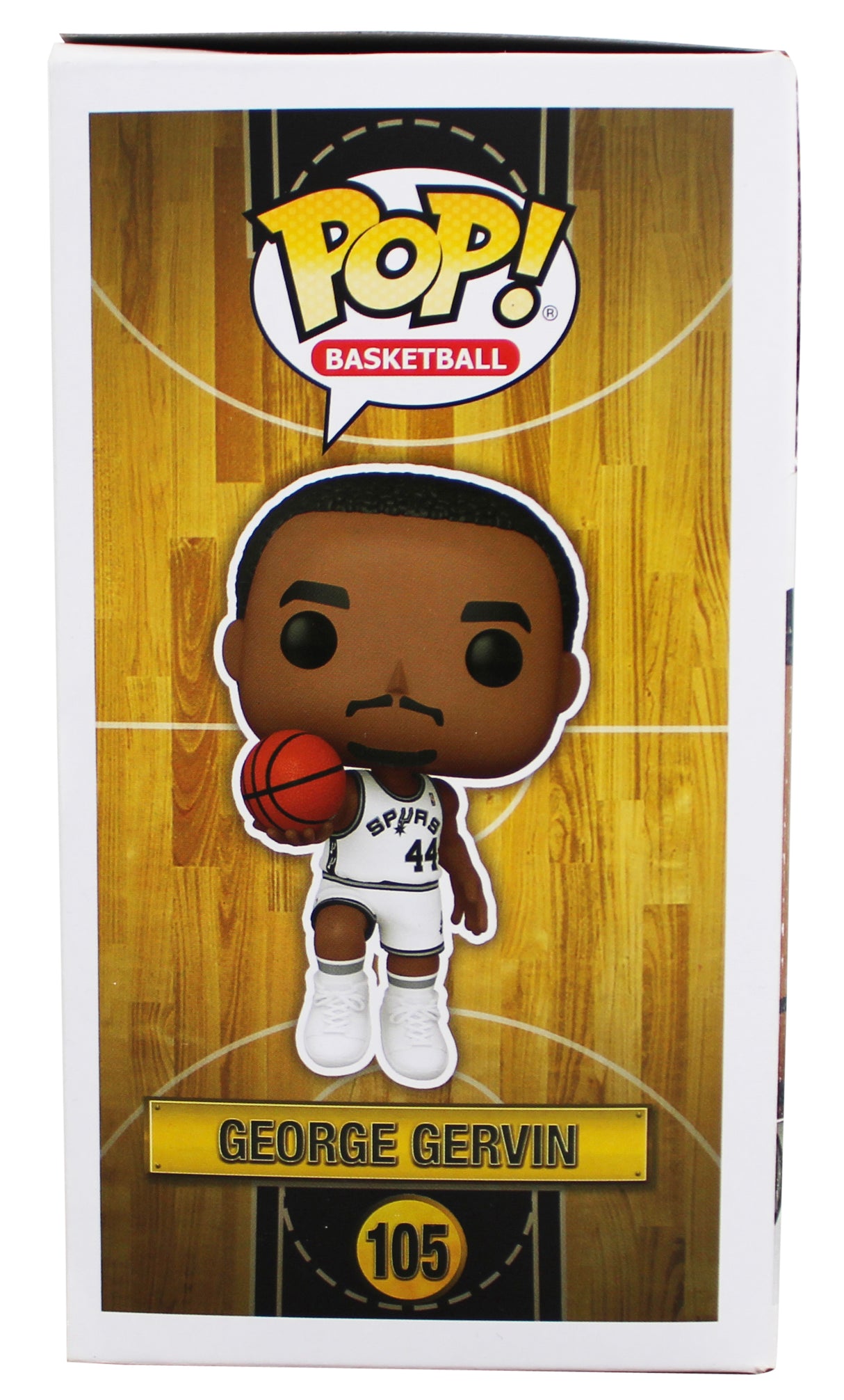 Spurs George Gervin Authentic Signed #105 Funko Pop Vinyl Figure BAS #BY103580