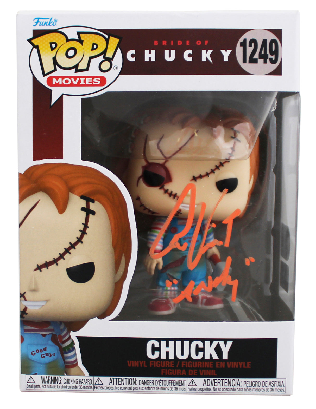 Alex Vincent Child's Play "Andy" Signed #1249 Funko Pop Figure BAS #BY103578