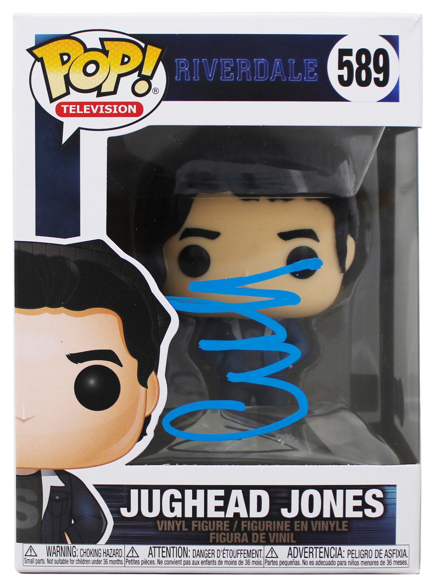 Cole Sprouse Riverdale Signed Jughead Jones Funko Pop Vinyl Figure BAS #BU55088