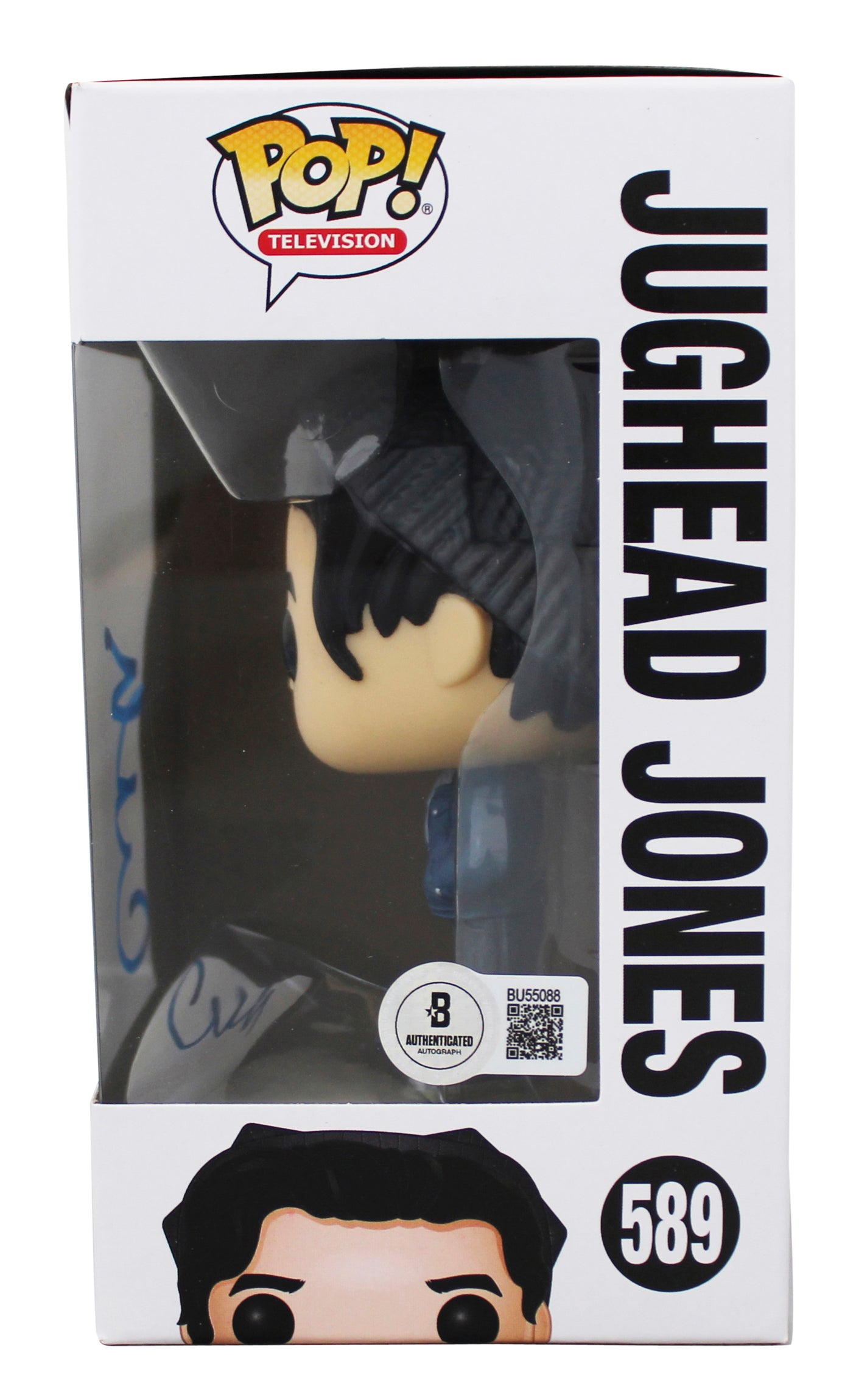 Cole Sprouse Riverdale Signed Jughead Jones Funko Pop Vinyl Figure BAS #BU55088