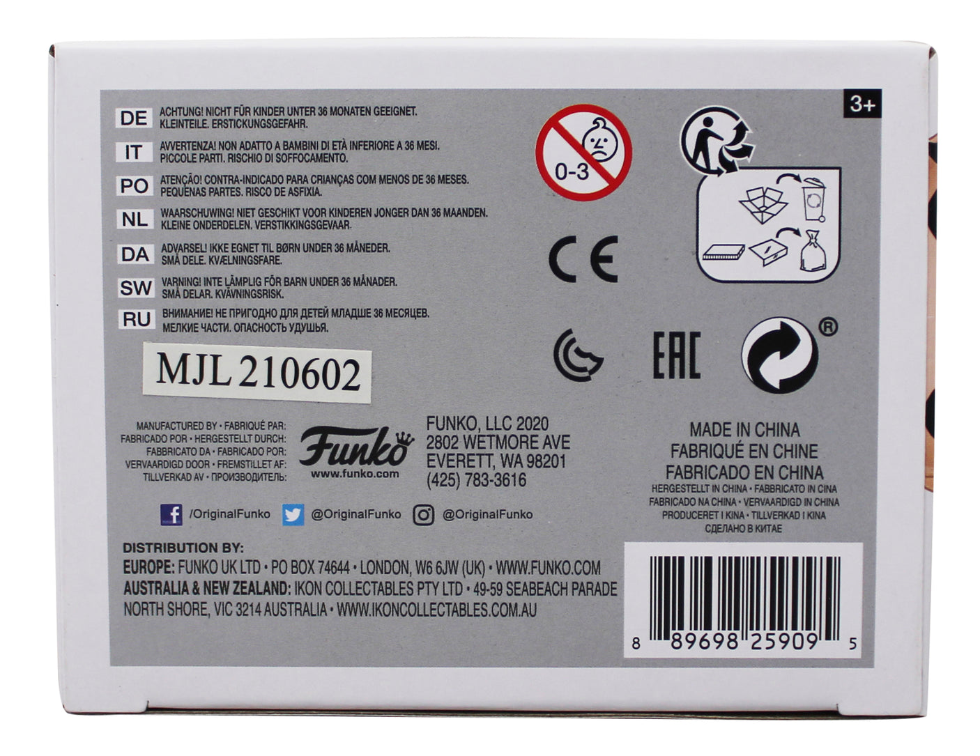 Cole Sprouse Riverdale Signed Jughead Jones Funko Pop Vinyl Figure BAS #BU55088