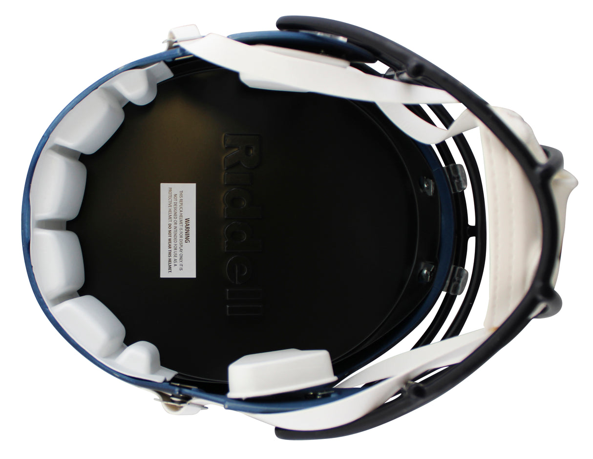 Broncos Ed McCaffrey Signed Full Size Speed Rep Helmet W/ Case BAS Witnessed 2