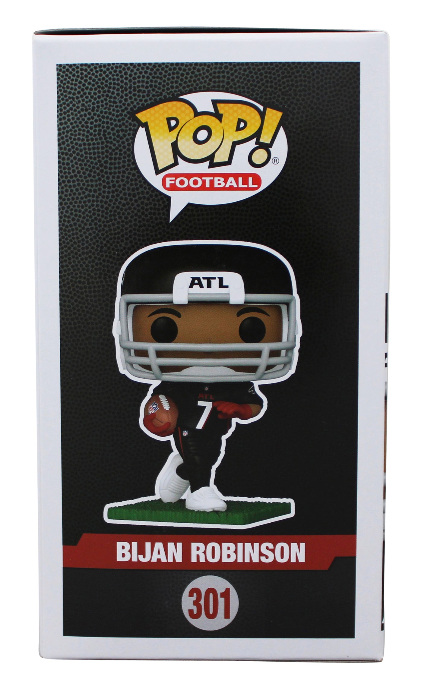 Falcons Bijan Robinson Signed #301 Funko Pop Vinyl Figure BAS Witness #2W911791