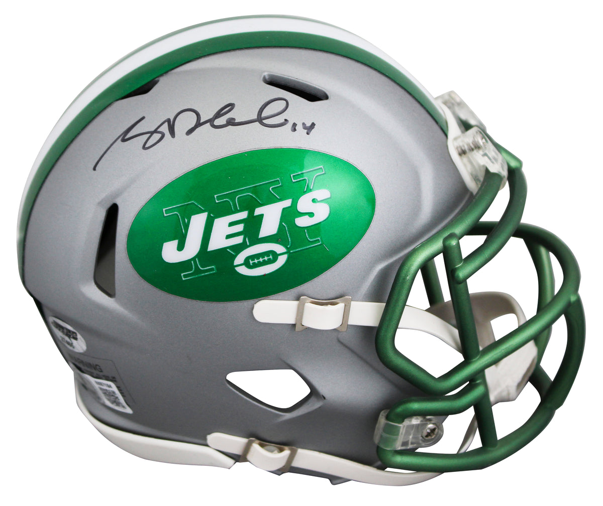 Jets Sam Darnold Authentic Signed Speed Mini Helmet Autographed BAS #BX87184