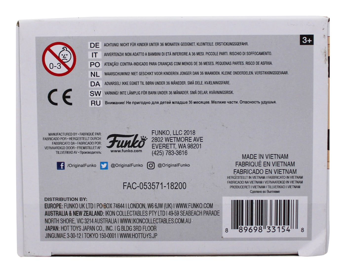 Andy Serkis Black Panther Signed Ulysses Klaue #387 Funko Pop Vinyl Figure BAS