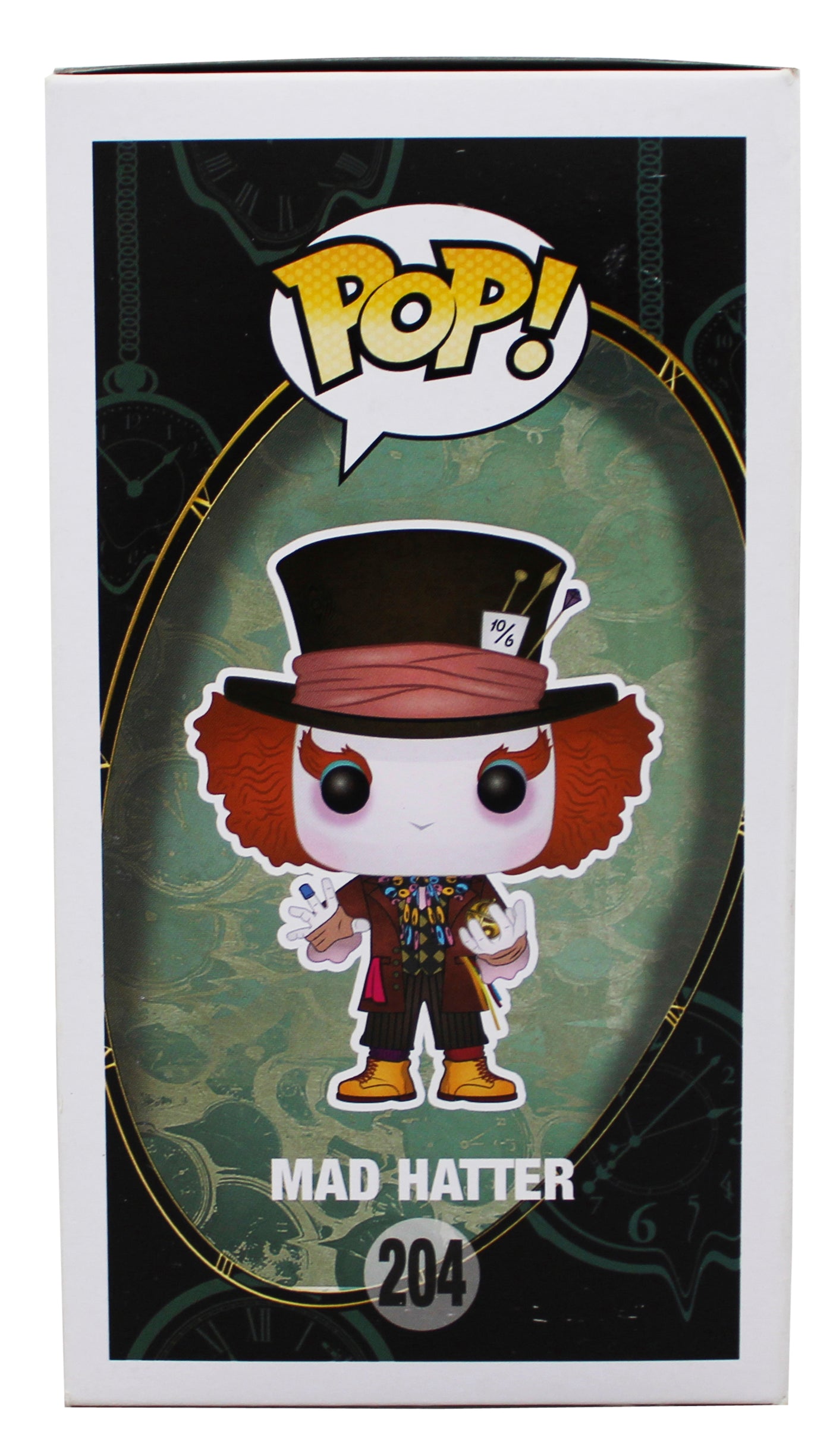 Johnny Depp Alice in Wonderland Signed Mad Hatter Funko Pop Vinyl Figure BAS