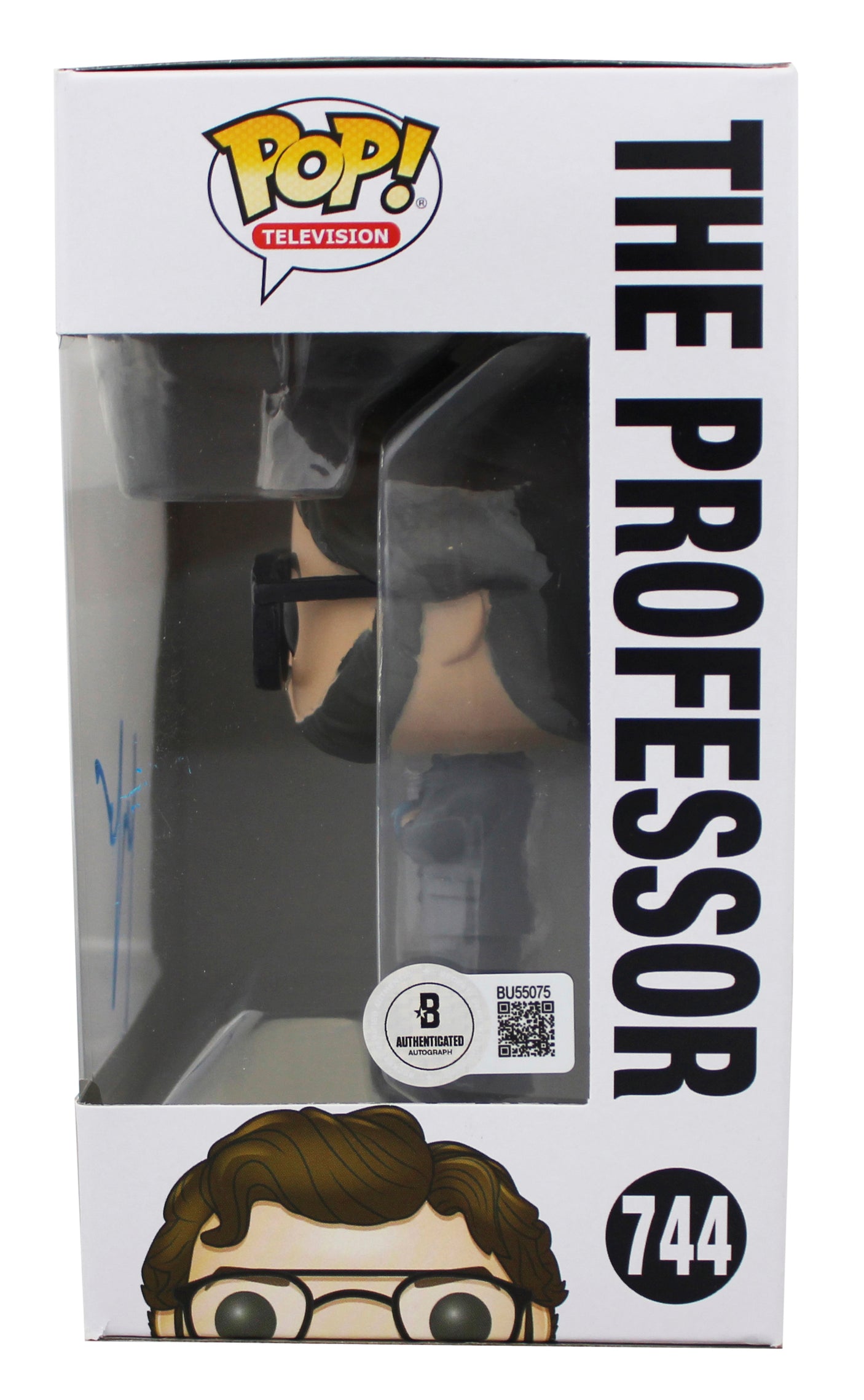 Alvaro Morte Signed The Professor #744 Funko Pop Vinyl Figure BAS #BU55075