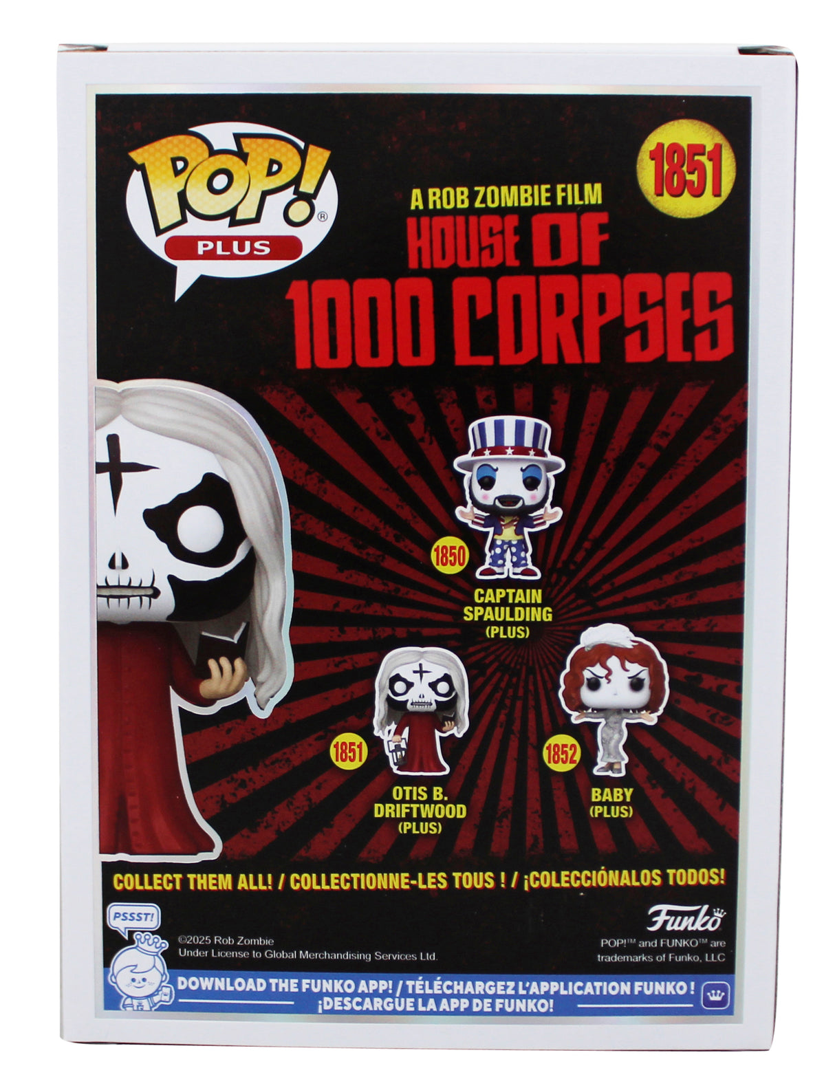 Bill Moseley House of 1000 Corpses "Otis" Signed #1851 Funko Pop Figure BAS Wit