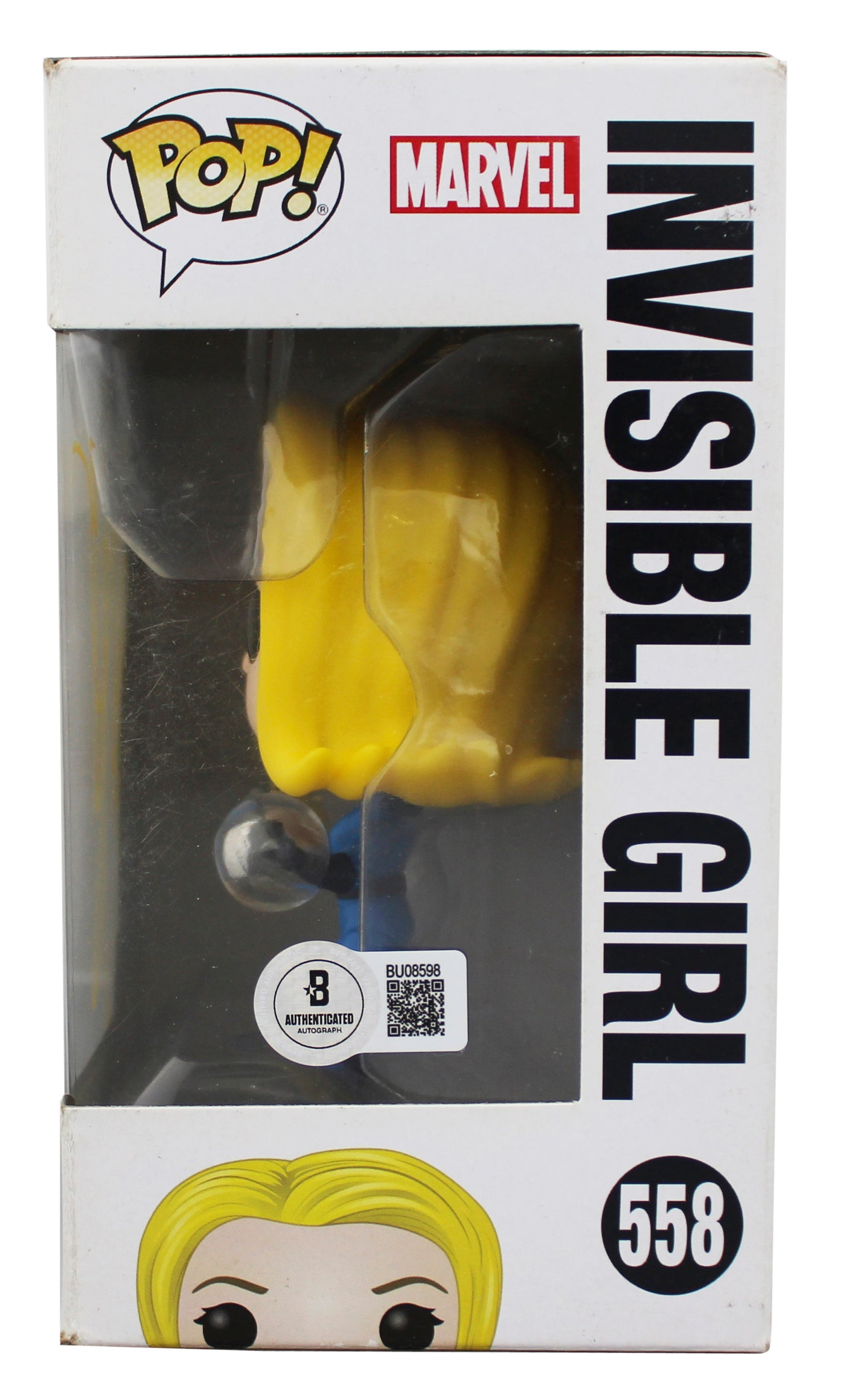 Jessica Alba Fantastic Four Signed Invisible Girl Funko Pop Vinyl Figure BAS