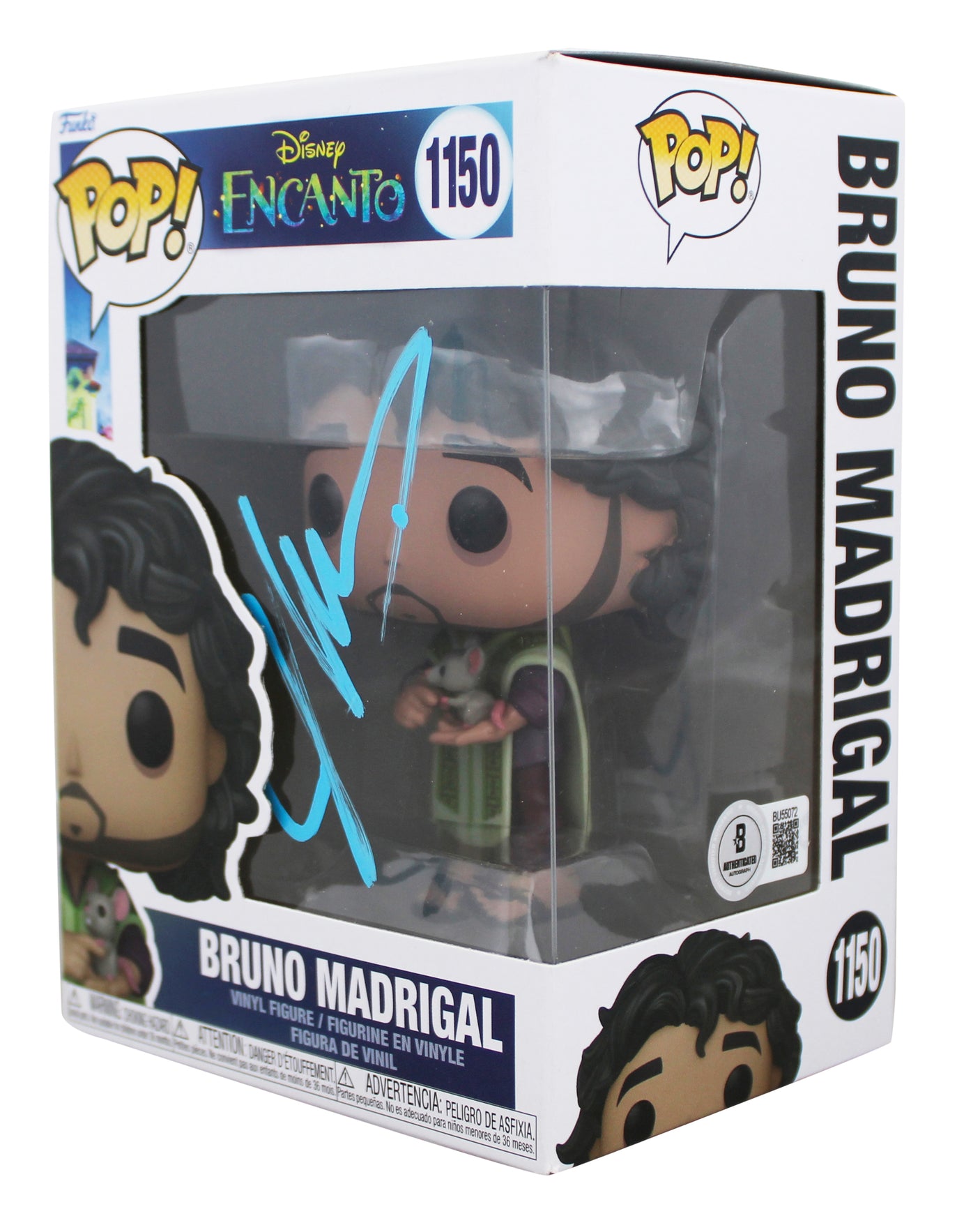 John Leguizamo Encanto Signed Bruno Madrigal #1150 Funko Pop Vinyl Figure BAS