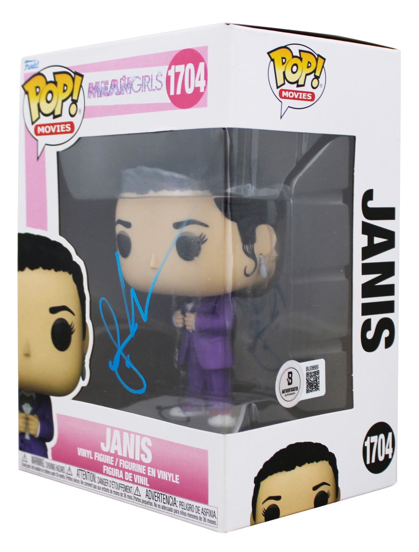 Lizzy Caplan Mean Girls Signed Janis #1704 Funko Pop Vinyl Figure BAS #BU08669