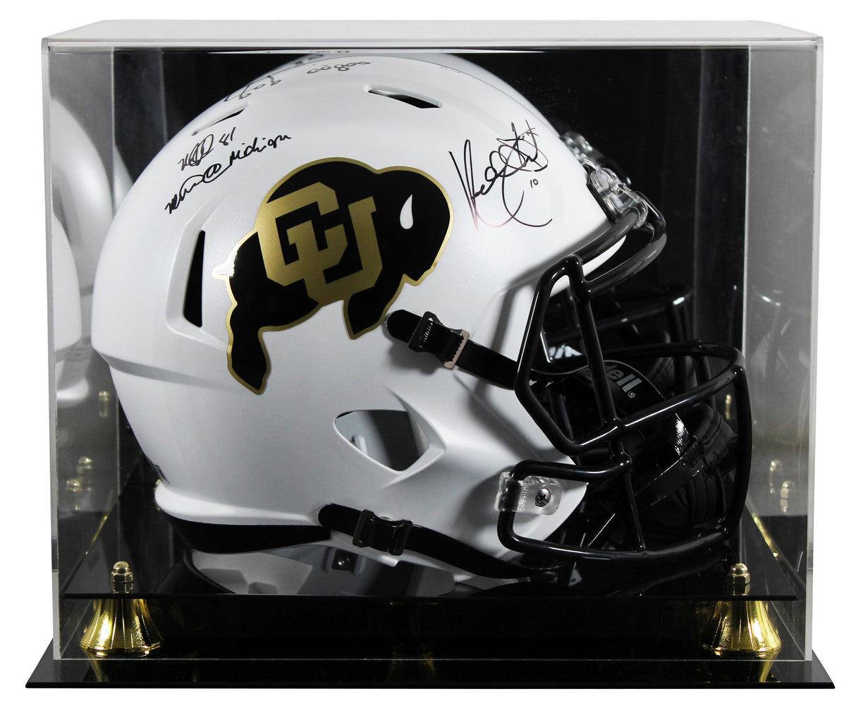 Colorado Stewart & Westbrook "Miracle" Signed F/S Speed Rep Helmet W/ Case BAS W
