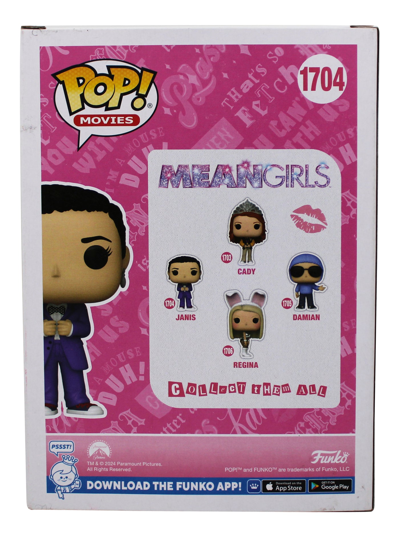 Lizzy Caplan Mean Girls Signed Janis #1704 Funko Pop Vinyl Figure BAS #BU08669