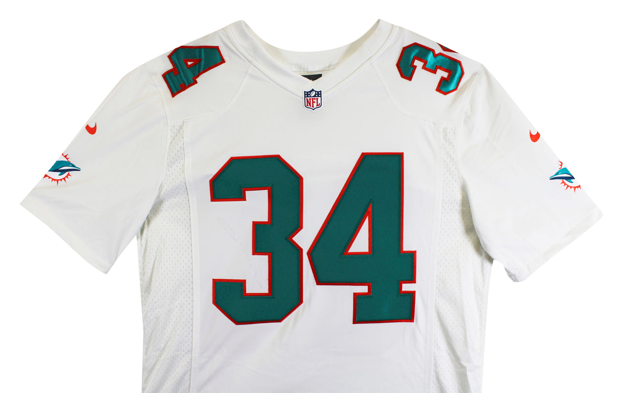 Dolphins Ricky Williams Authentic Signed White Nike Limited Jersey BAS Witness 2
