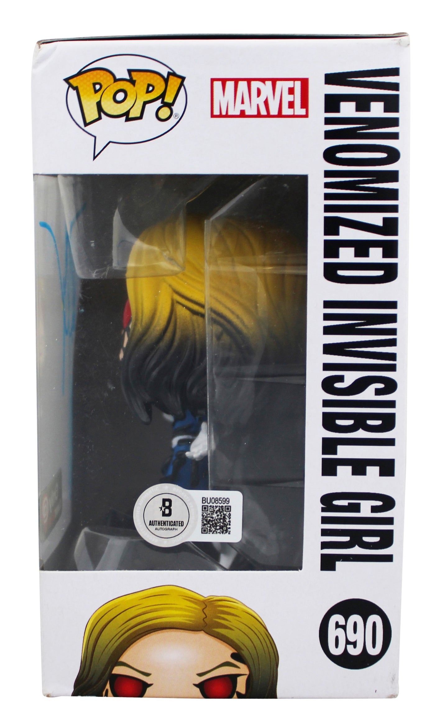 Jessica Alba Signed Venomized Invisible Girl #690 Funko Pop Vinyl Figure BAS