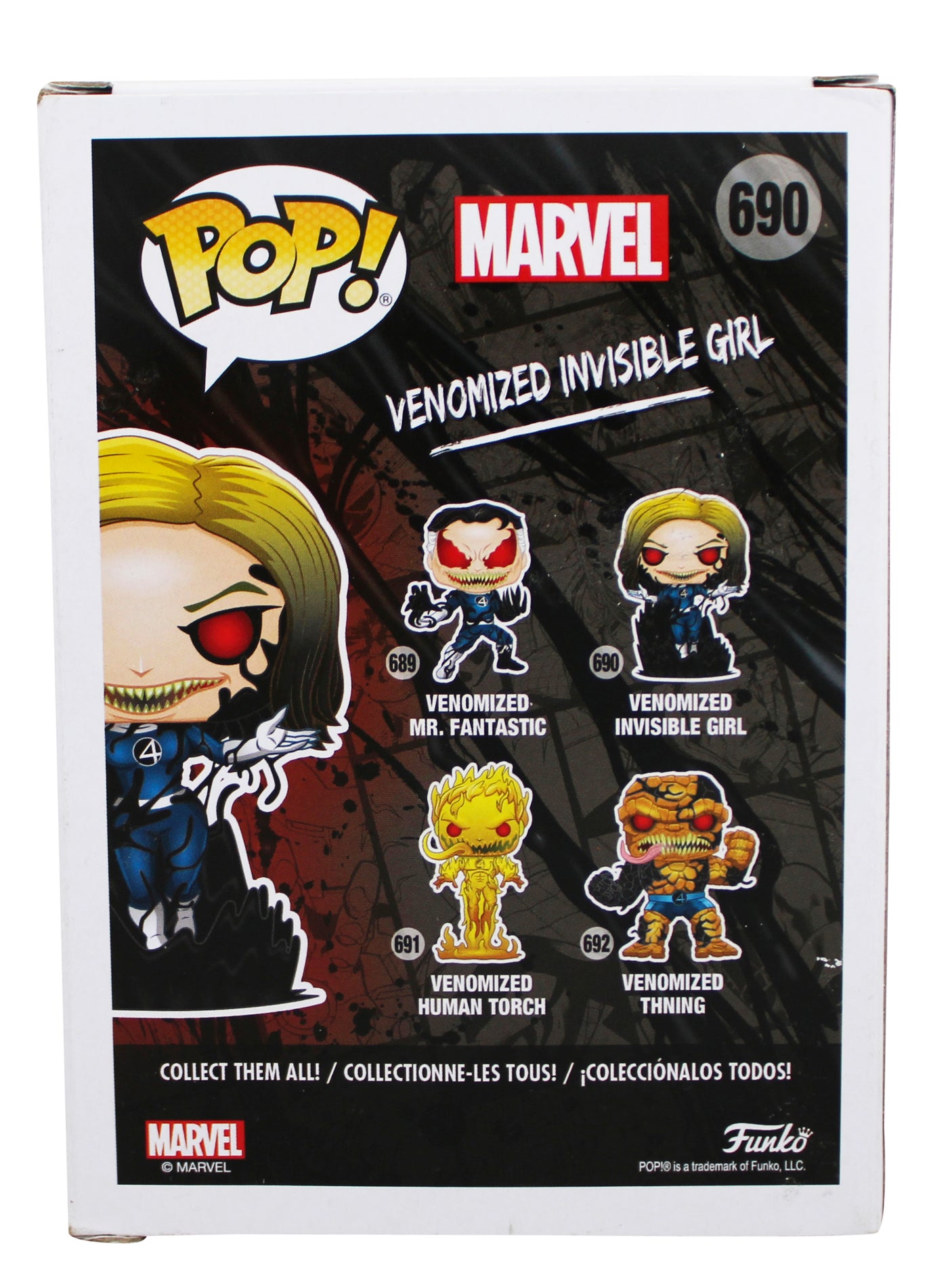 Jessica Alba Signed Venomized Invisible Girl #690 Funko Pop Vinyl Figure BAS