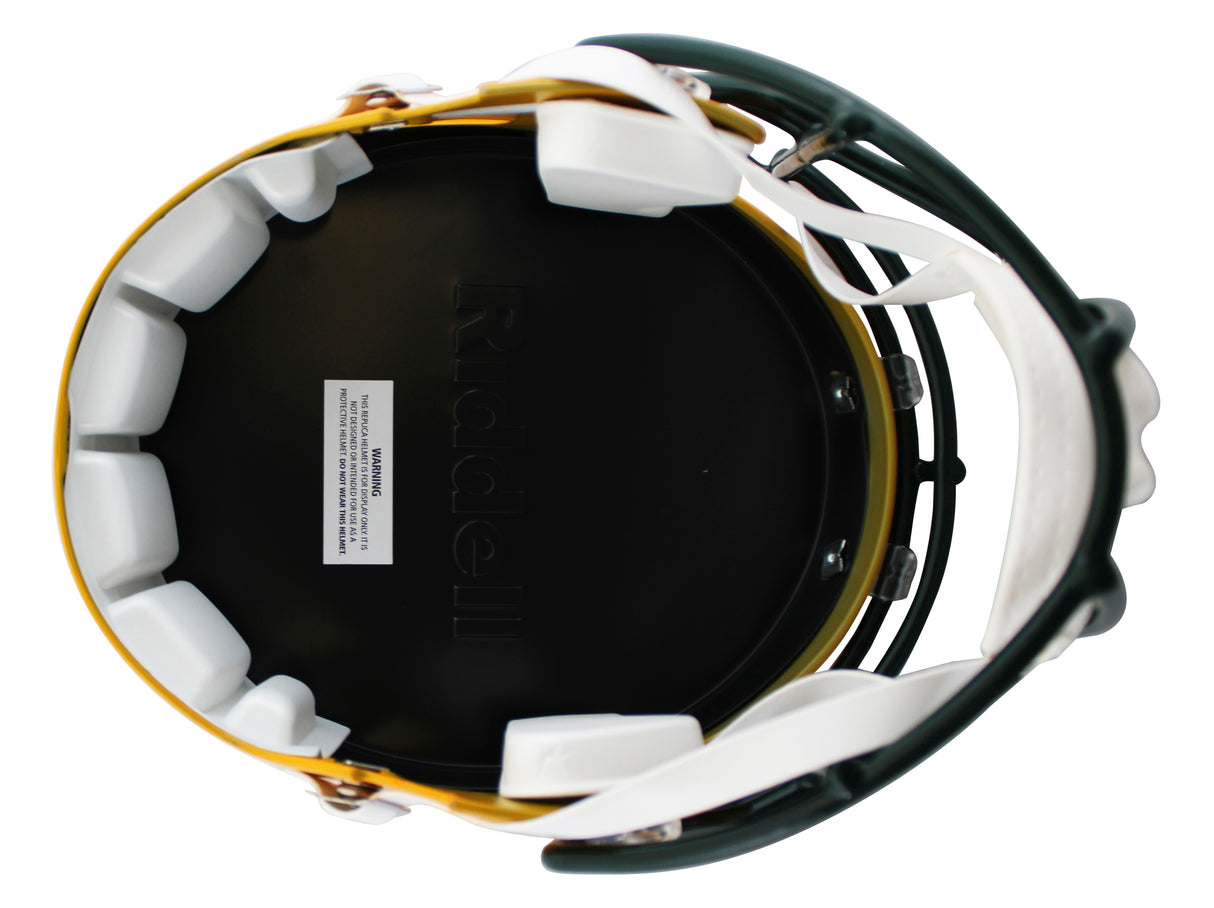 Packers A.J. Hawk Signed Full Size Speed Rep Helmet W/ Case BAS Witnessed