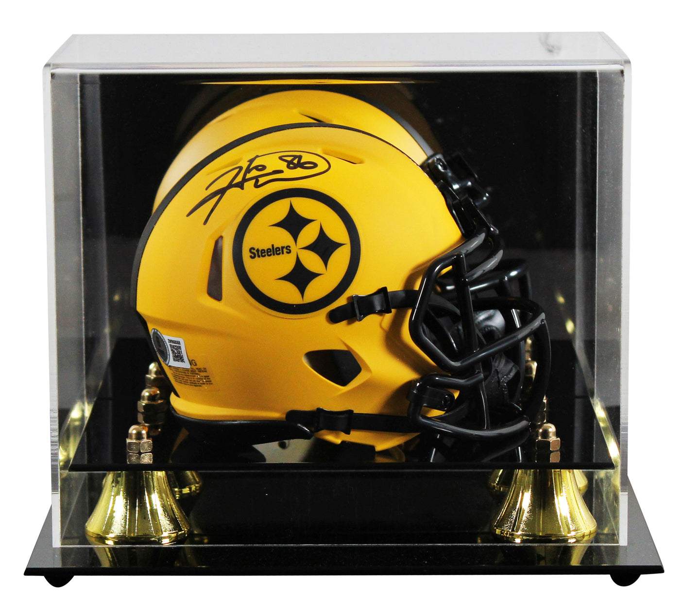 Steelers Hines Ward Authentic Signed Rave Speed Mini Helmet W/ Case BAS Witness