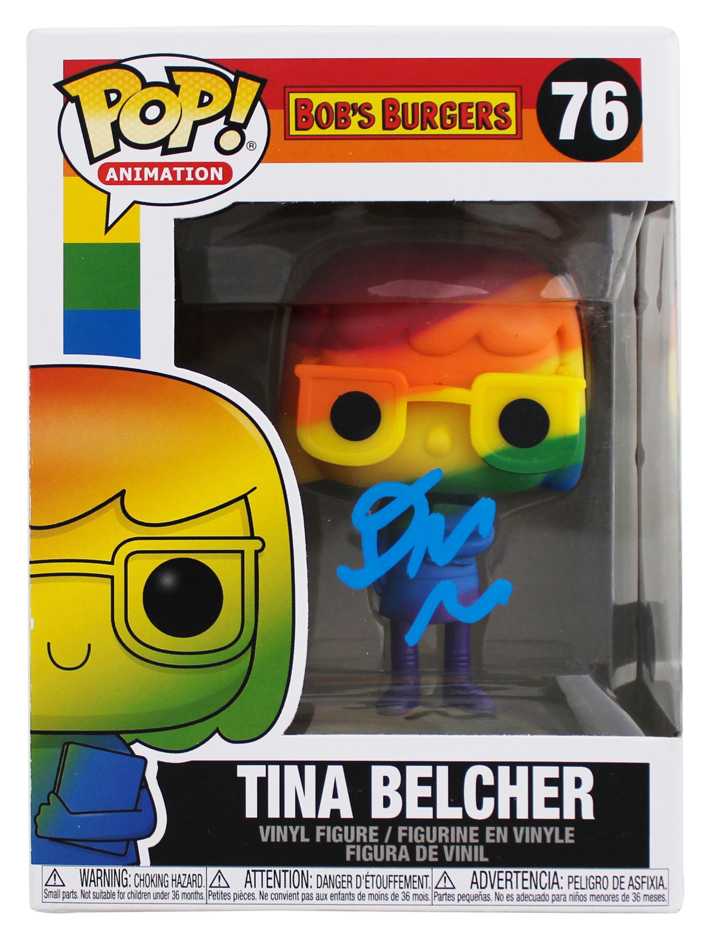 Dan Mintz Bob's Burgers Signed Tina Belcher #76 Funko Pop Vinyl Figure BAS 2
