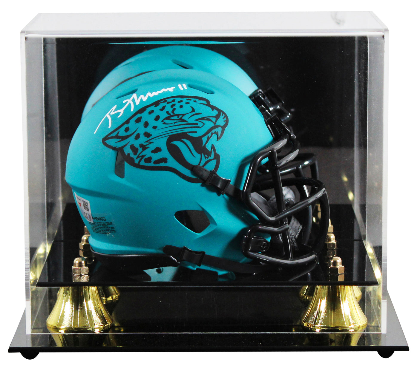 Jaguars Brian Thomas Jr. Signed Rave Speed Mini Helmet W/ Case Fanatics