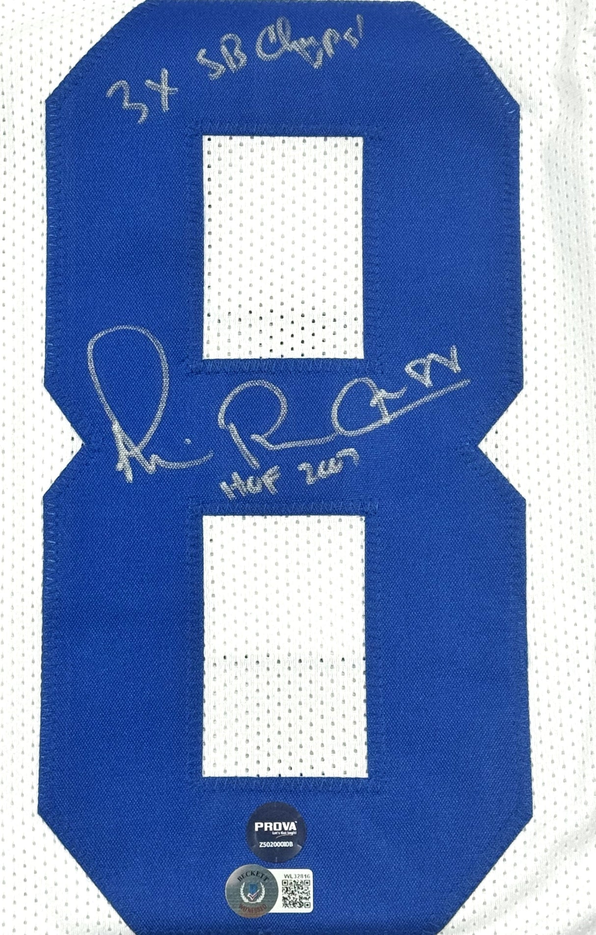 Michael Irvin Autographed White Pro Style Jersey W/2 Insc.-Beckett W Hologram