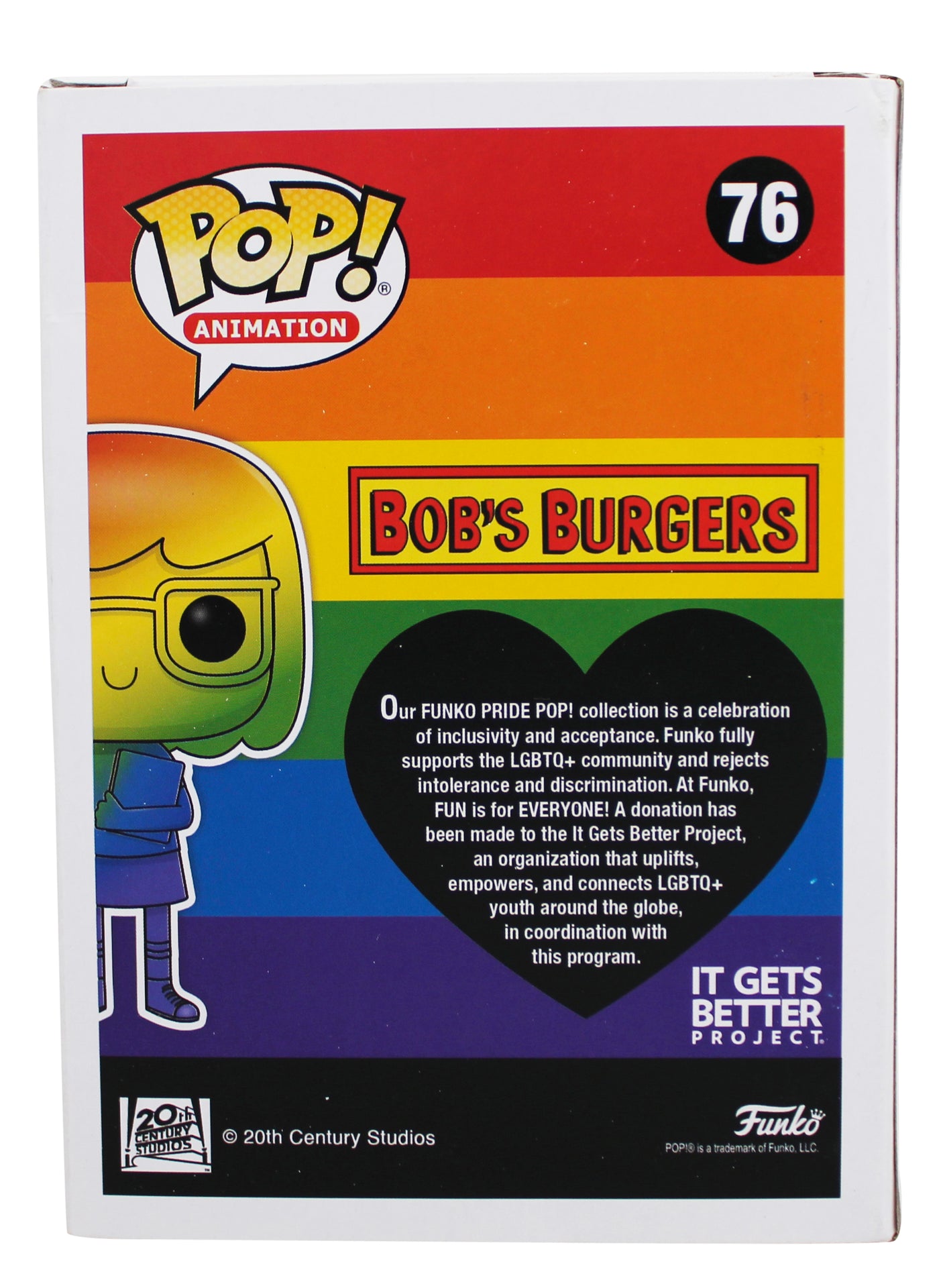 Dan Mintz Bob's Burgers Signed Tina Belcher #76 Funko Pop Vinyl Figure BAS 1
