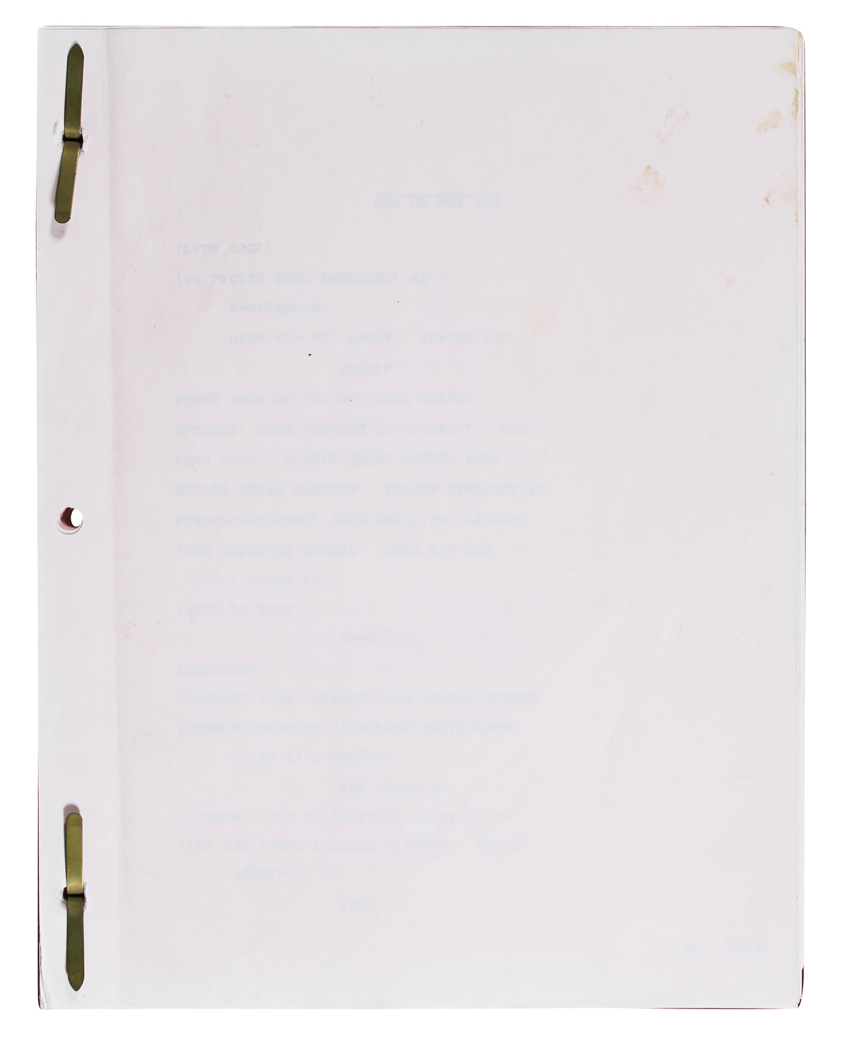 Rue McClanahan Golden Girls Authentic Signed Set Used Tv Script BAS #AG010061
