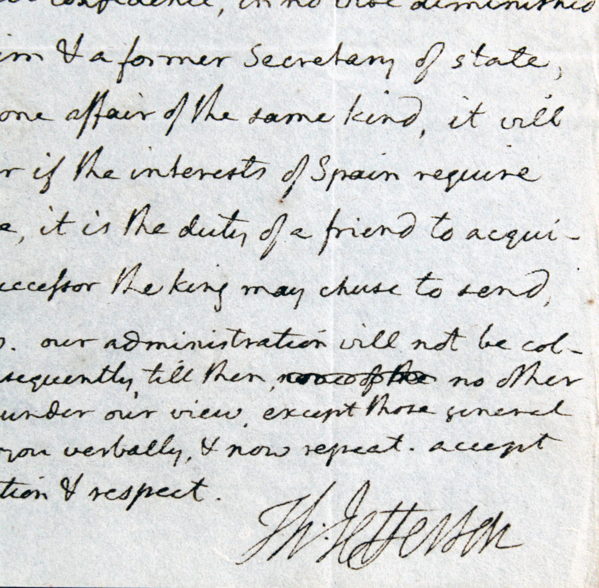 Thomas Jefferson Authentic Signed 8.25x10 1783 Handwritten Letter BAS #AG010015