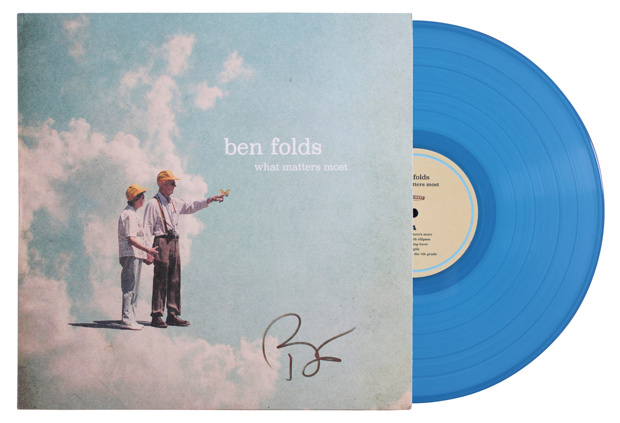 Ben Folds Authentic Signed What Matters Most Album Cover W/ Vinyl BAS #BY103685