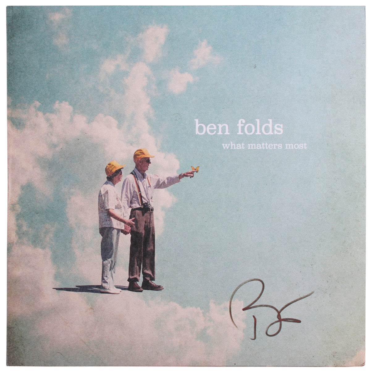 Ben Folds Authentic Signed What Matters Most Album Cover W/ Vinyl BAS #BY103685