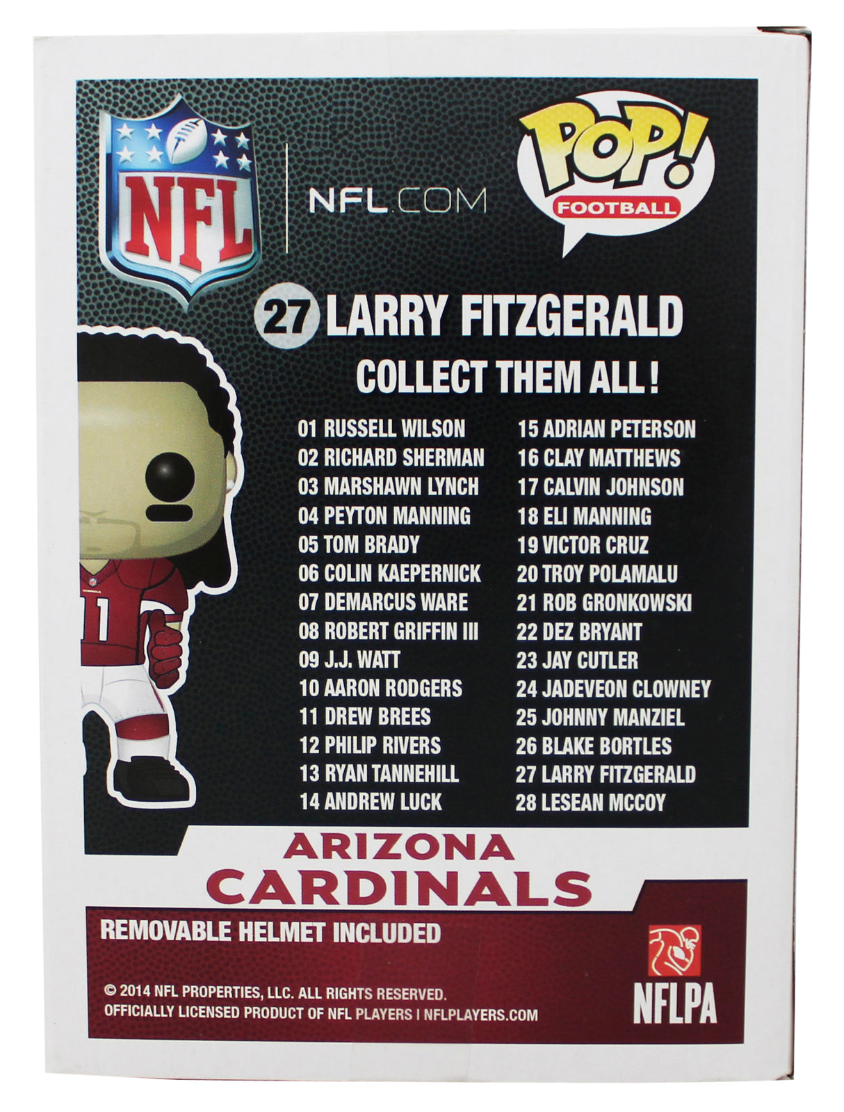 Cardinals Larry Fitzgerald Signed #27 Funko Pop Vinyl Figure JSA #CJ41513