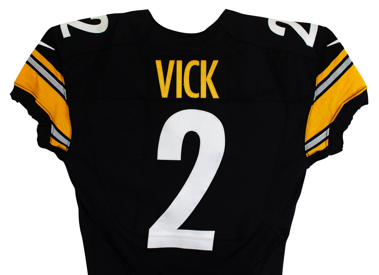 Steelers Michael Vick 2015 Final Game Used Black Nike Jersey SIA #260630M5