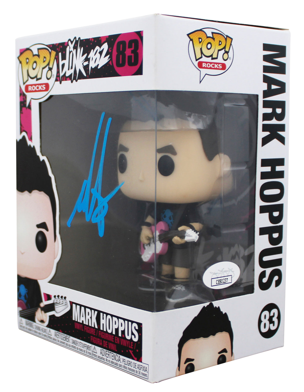 Mark Hoppus Blink 182 Authentic Signed #83 Funko Pop Vinyl Figure JSA #CE80237