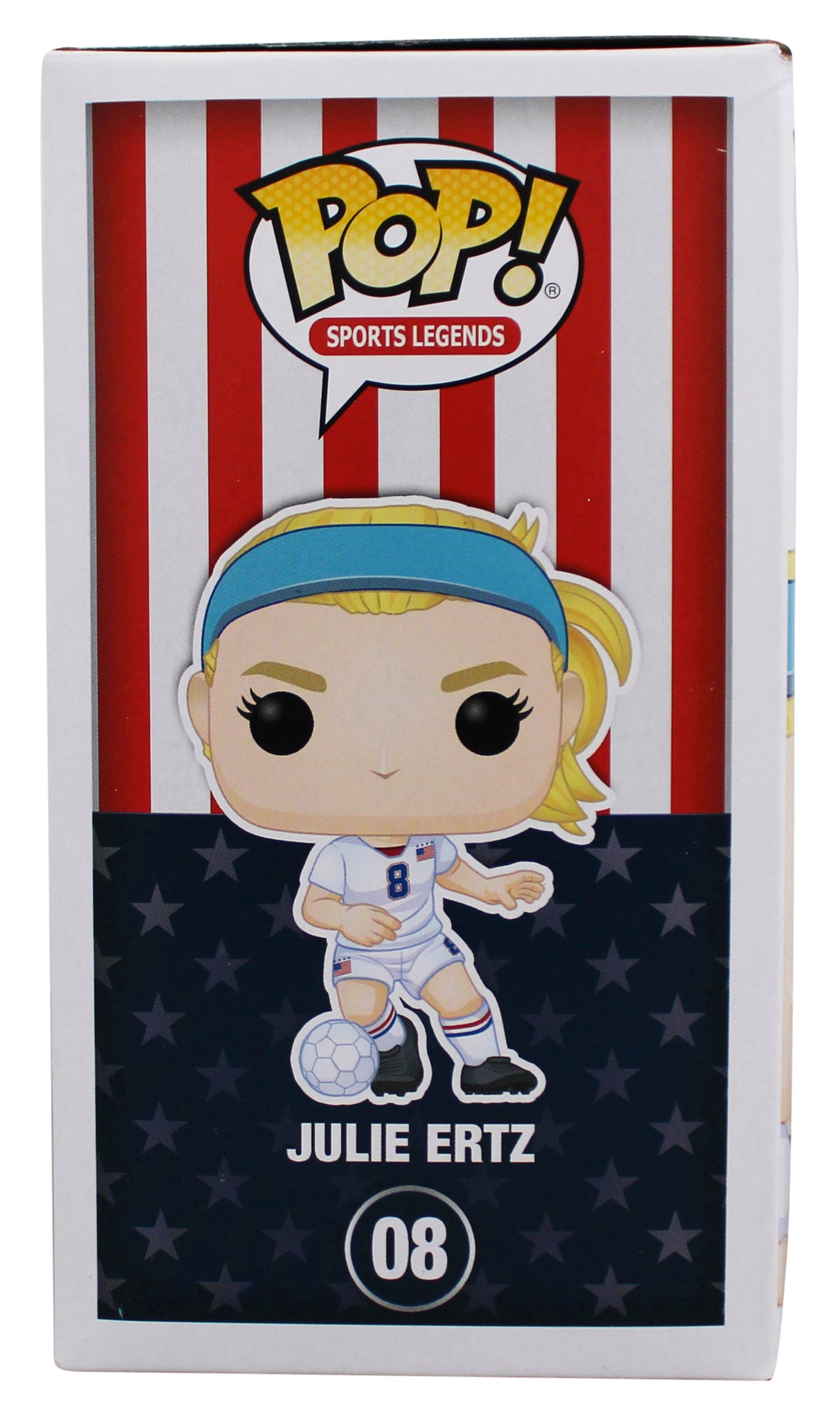 Julie Ertz USA Soccer Authentic Signed #08 Funko Pop Vinyl Figure JSA #CD80391