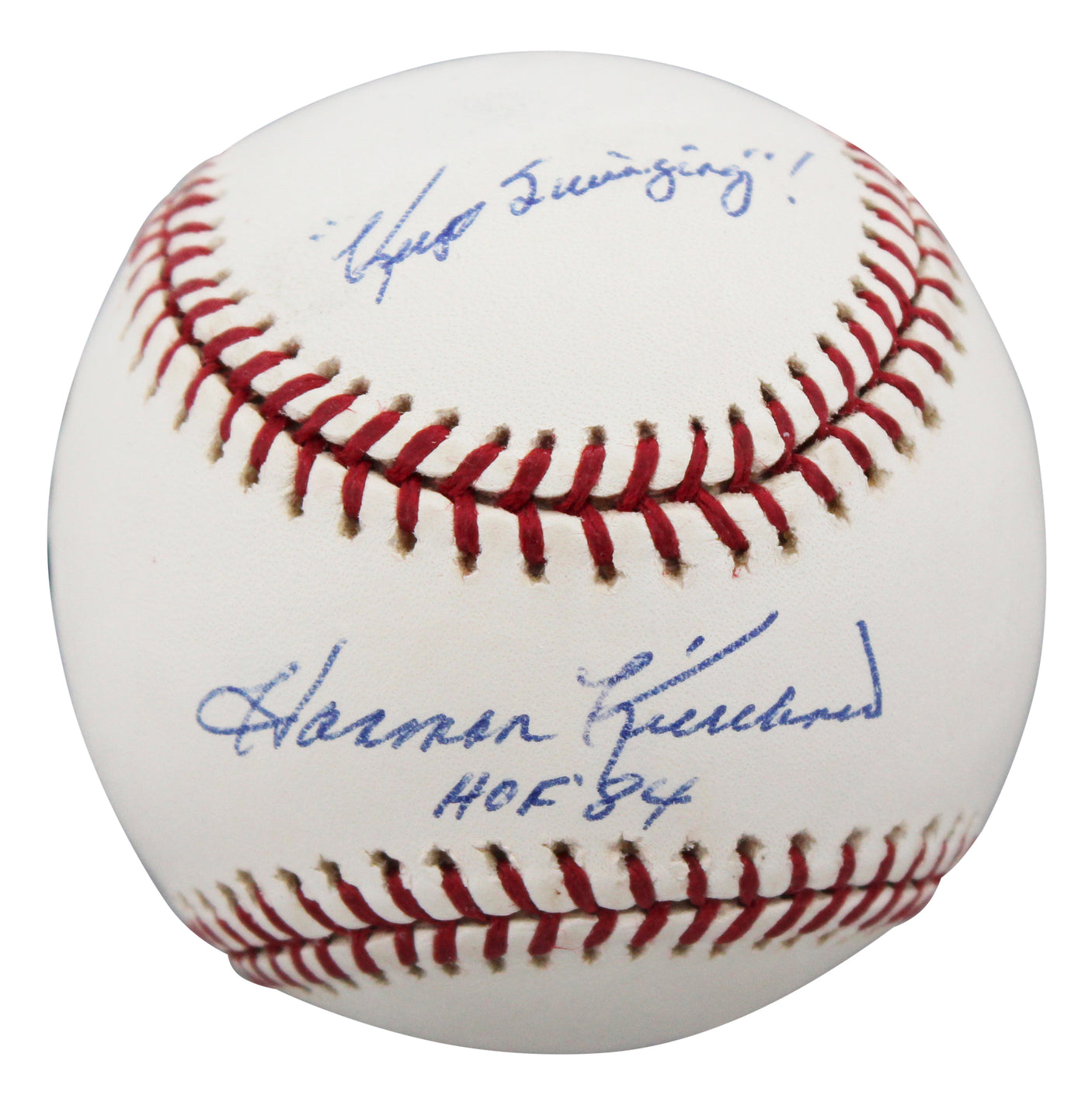 Twins Harmon Killebrew "HOF 84, Keep Swinging!" Signed OML Baseball BAS #BU64229