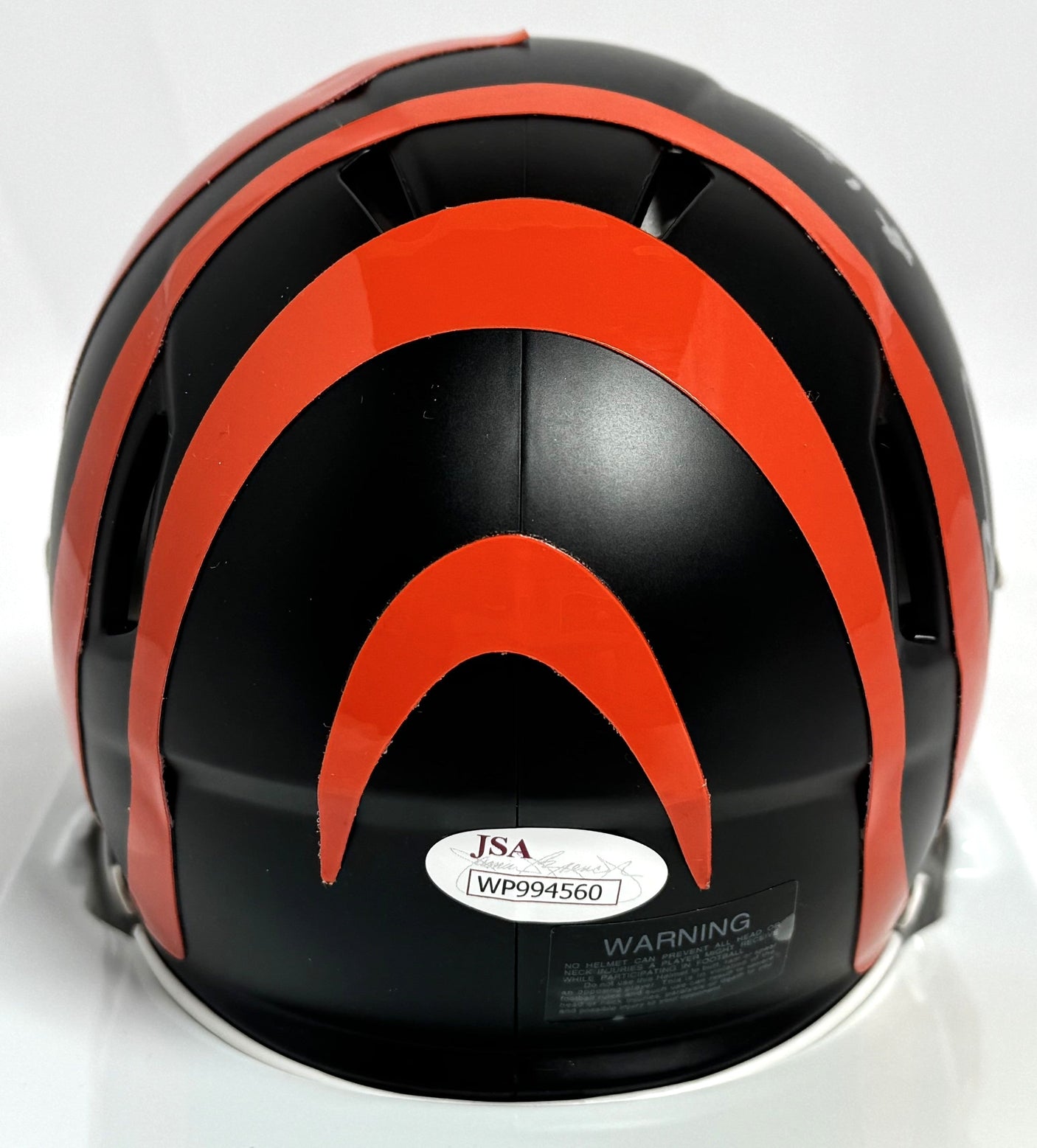 AJ Green Autographed Bengals Blaze Speed Mini Helmet - JSA