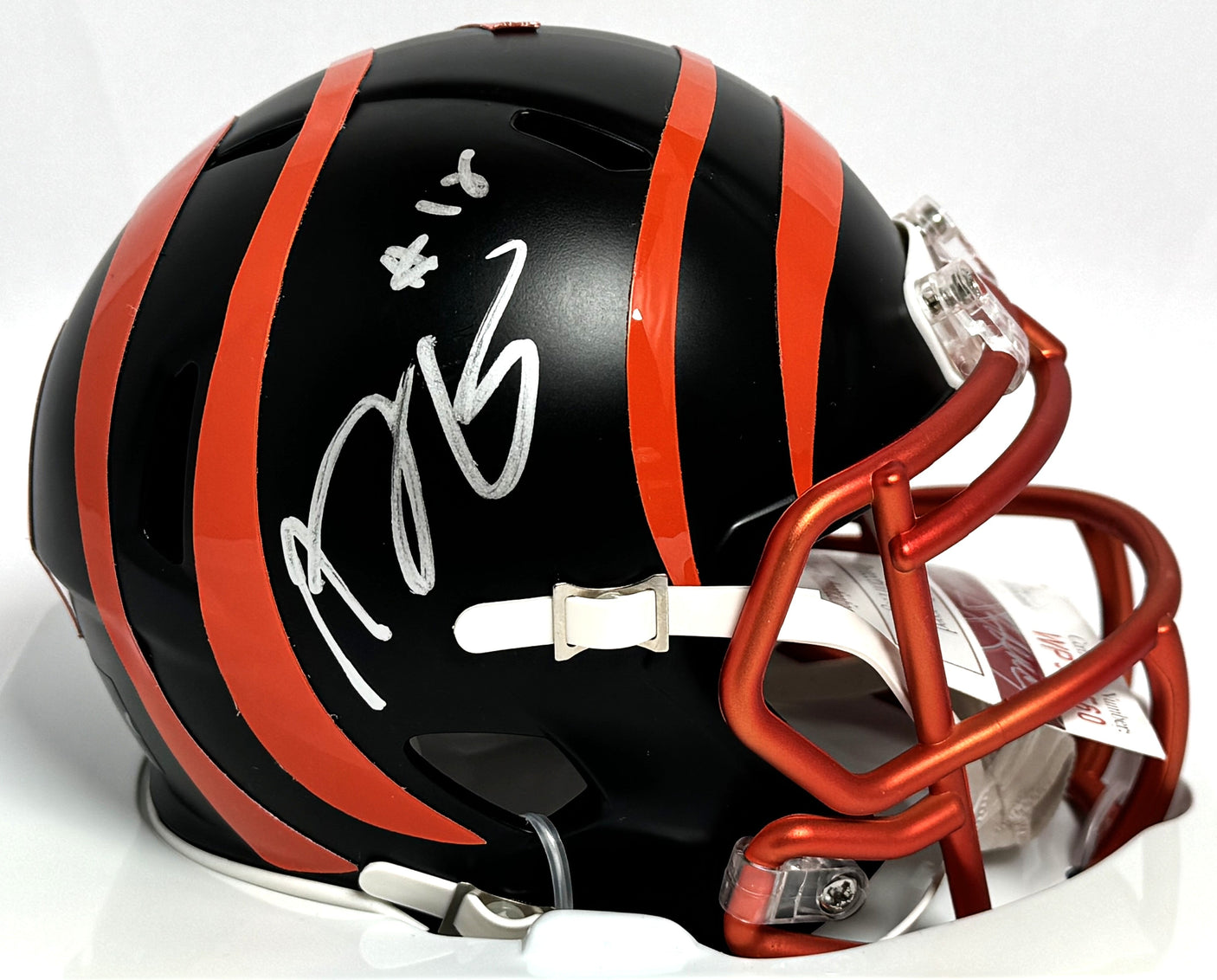 AJ Green Autographed Bengals Blaze Speed Mini Helmet - JSA