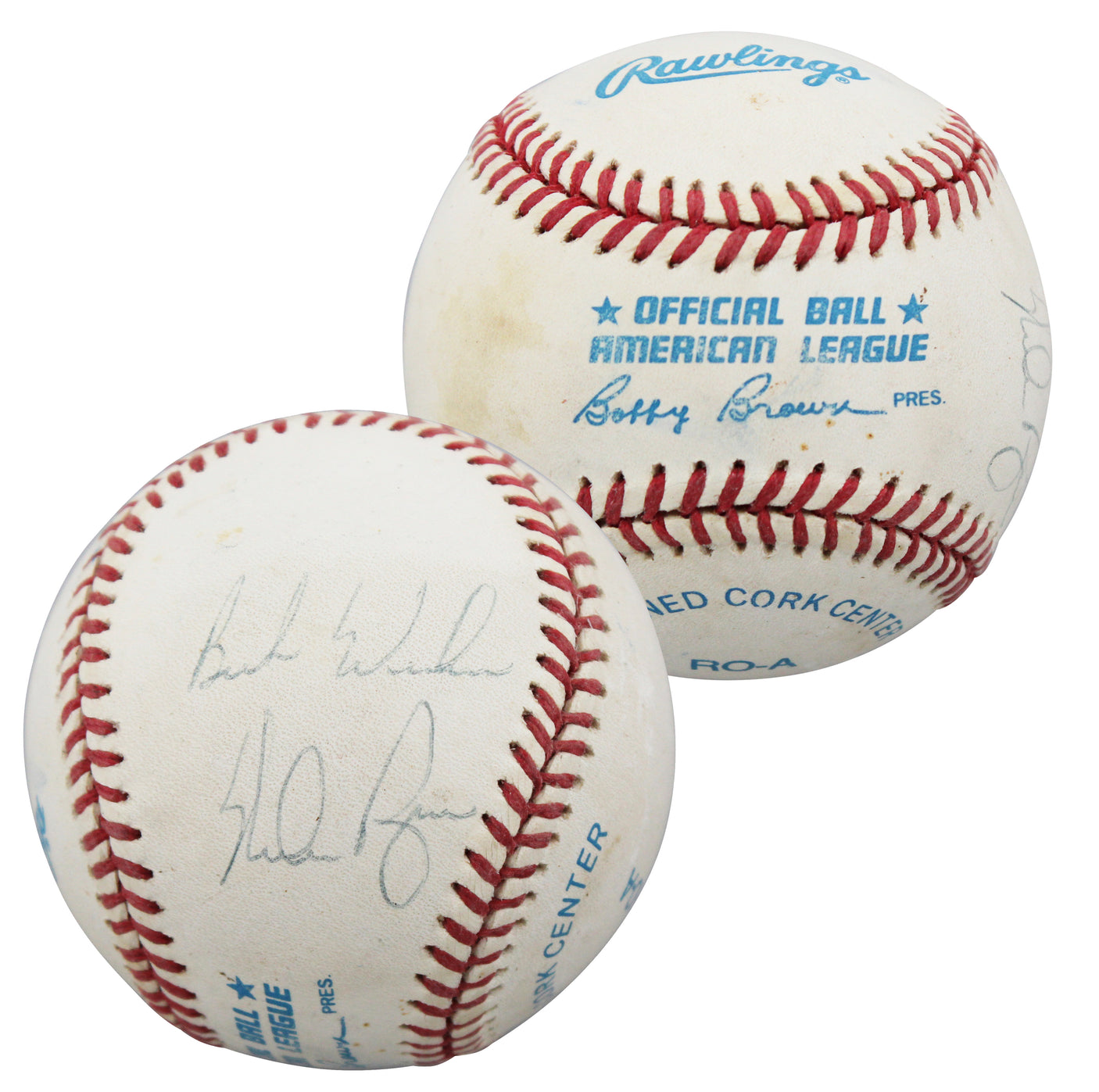 Rangers Nolan Ryan "Best Wishes" Authentic Signed OAL Baseball BAS #BU64228