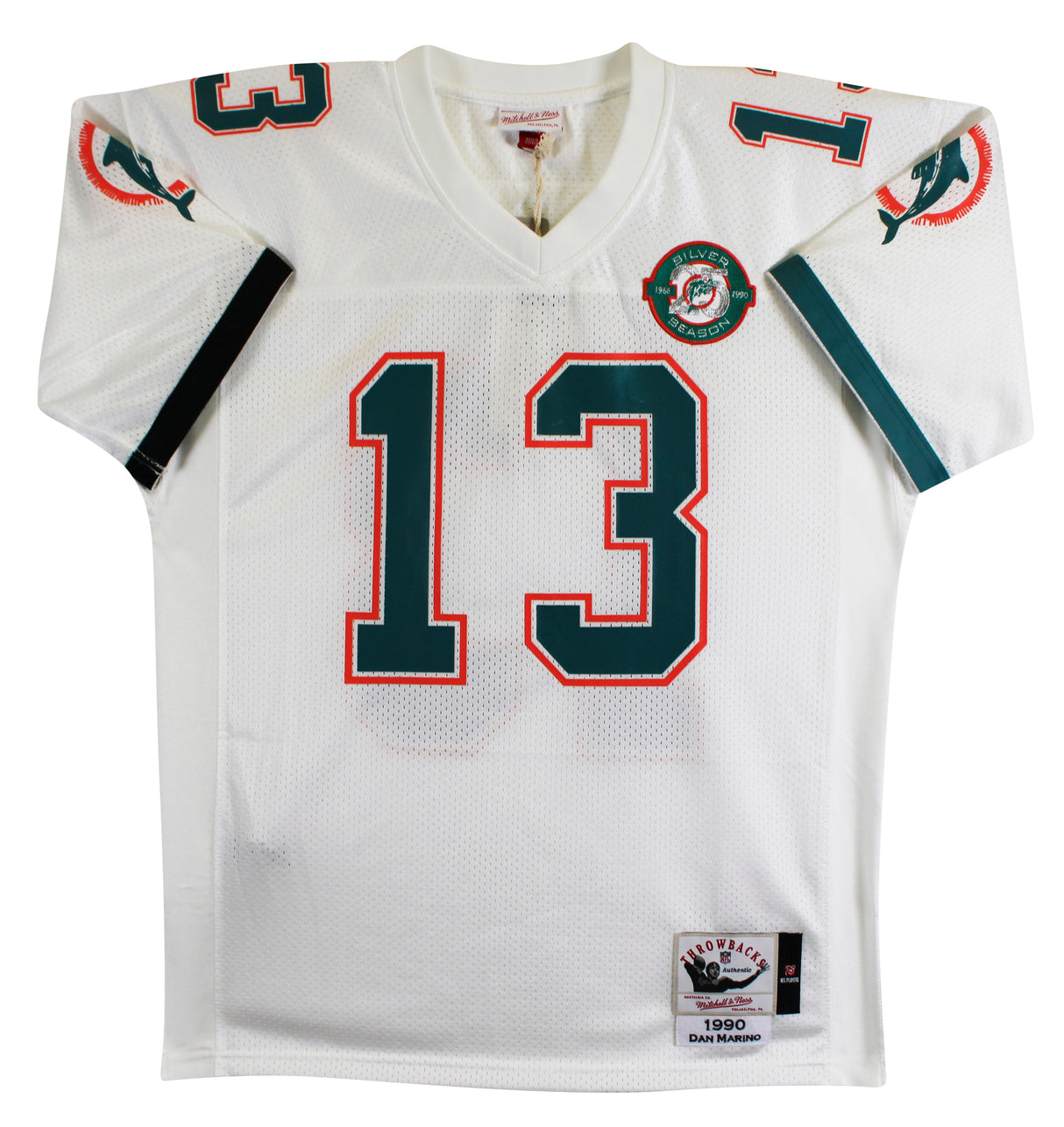 Dolphins Dan Marino Signed White 1990 TB M&N Authentic Jersey BAS #BY031305