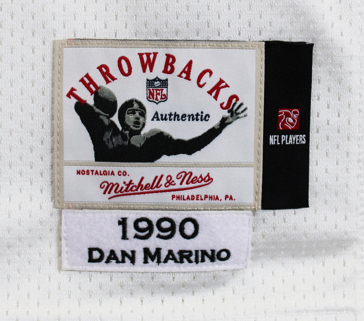 Dolphins Dan Marino Signed White 1990 TB M&N Authentic Jersey BAS #BY031305