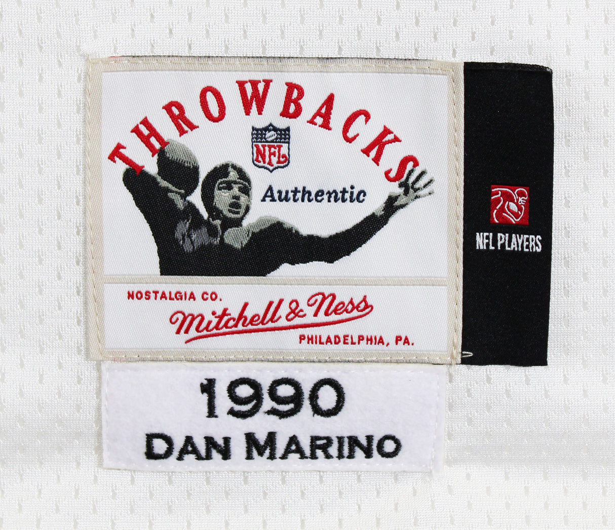 Dolphins Dan Marino Signed White 1990 TB M&N Authentic Jersey BAS #BY031302
