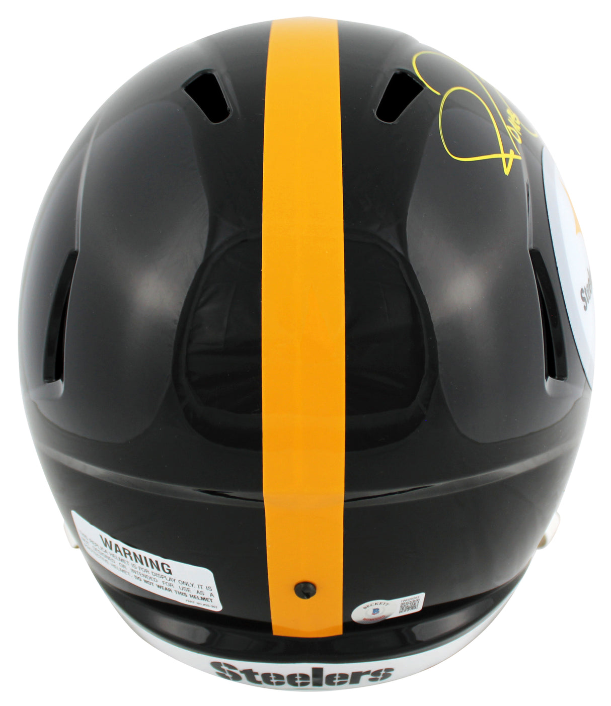 Steelers Jerome Bettis Signed Full Size Speed Rep Helmet W/ Case BAS Witnessed