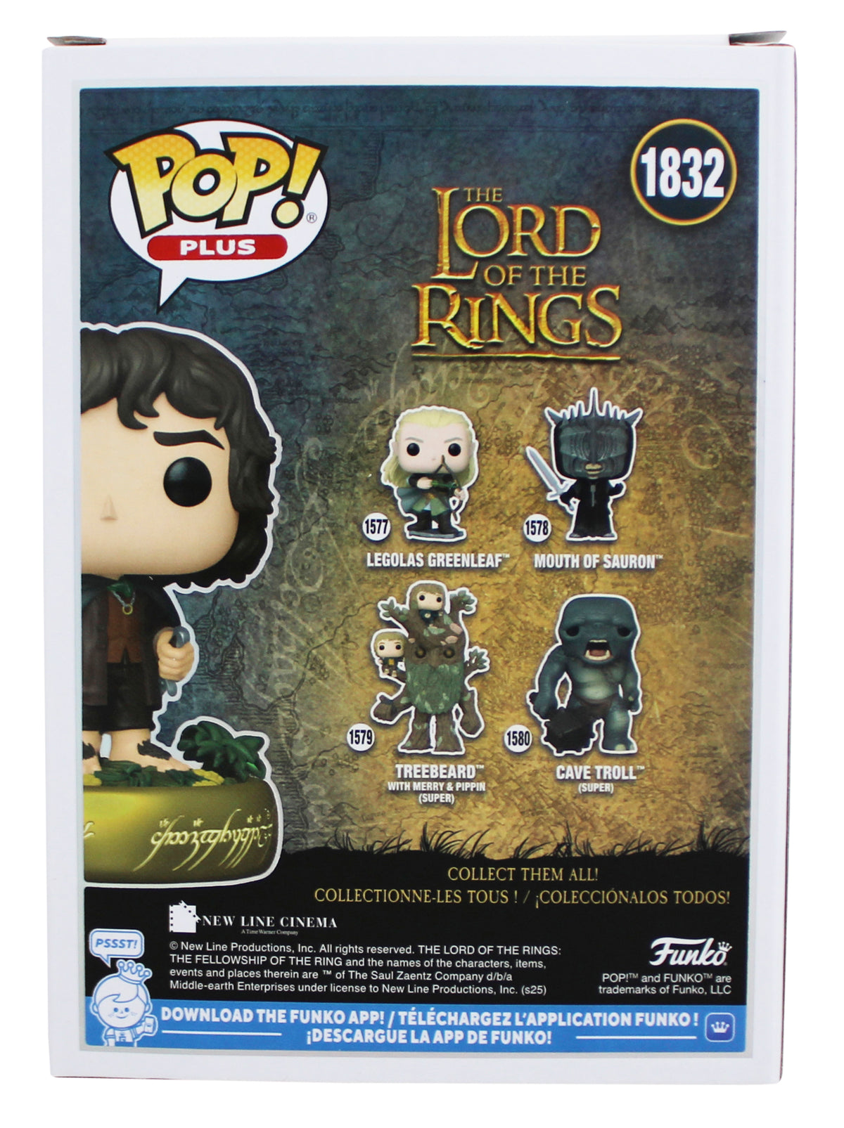 Elijah Wood LOTR "Frodo" Signed #1832 Funko Pop Figure w/ White Sig BAS