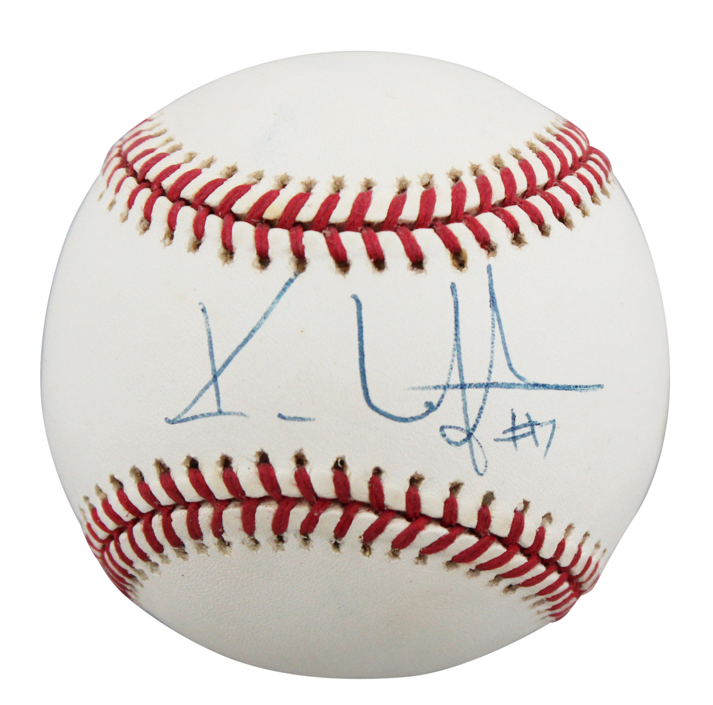 Indians Kenny Lofton Authentic Signed Gene Budig OAL Baseball BAS #BU64219