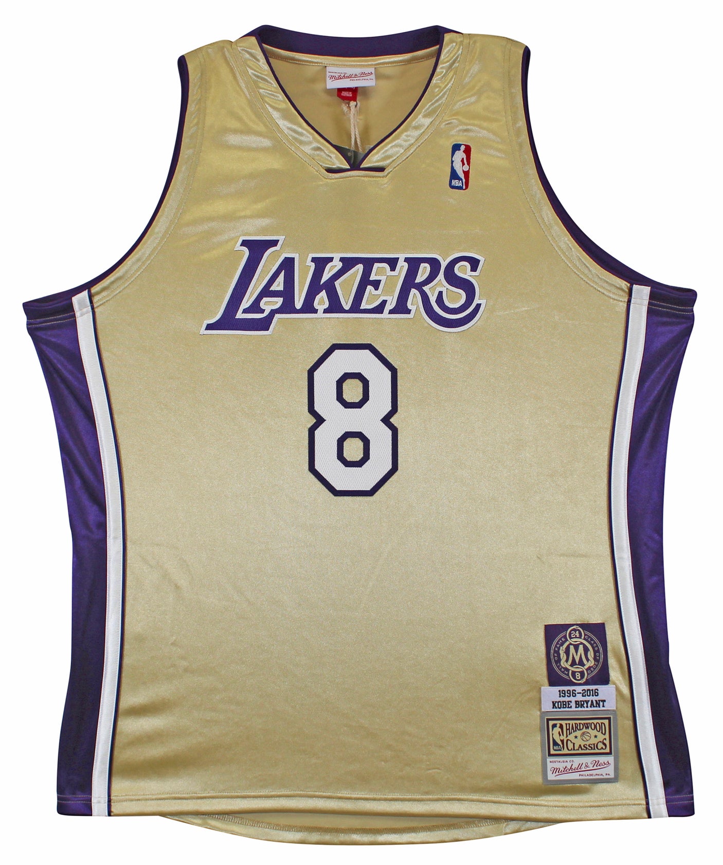 Lakers Kobe Bryant Signed M&N 1996-16 Black Mamba HOF HWC Jersey PSA/DNA #B11731