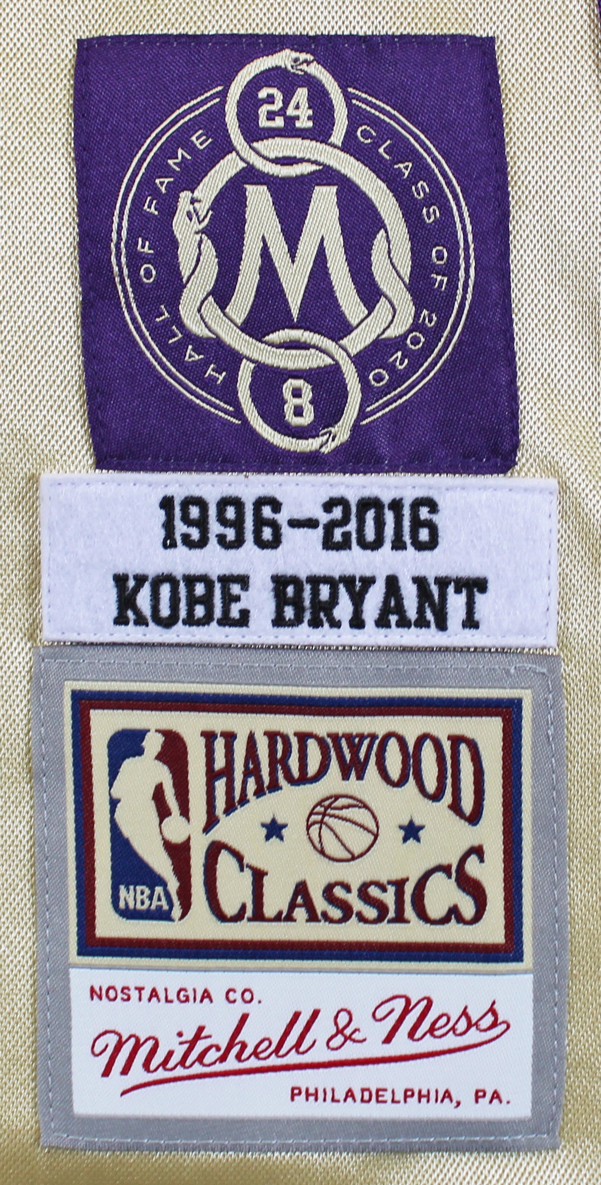 Lakers Kobe Bryant Signed M&N 1996-16 Black Mamba HOF HWC Jersey PSA/DNA #B11731