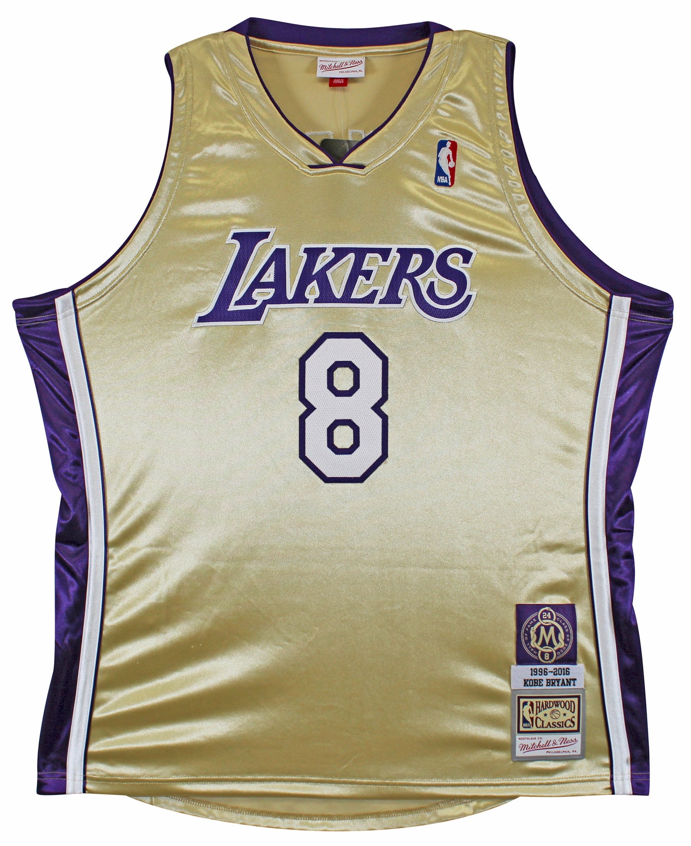 Lakers Kobe Bryant Signed M&N 1996-16 Black Mamba HOF HWC Jersey PSA/DNA #B13538