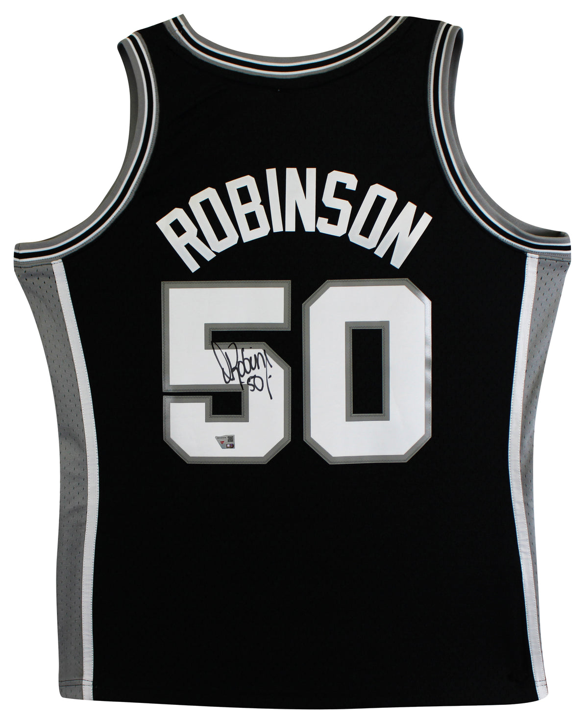 Spurs David Robinson Signed Black 1998-99 M&N Swingman HWC Jersey Fanatics